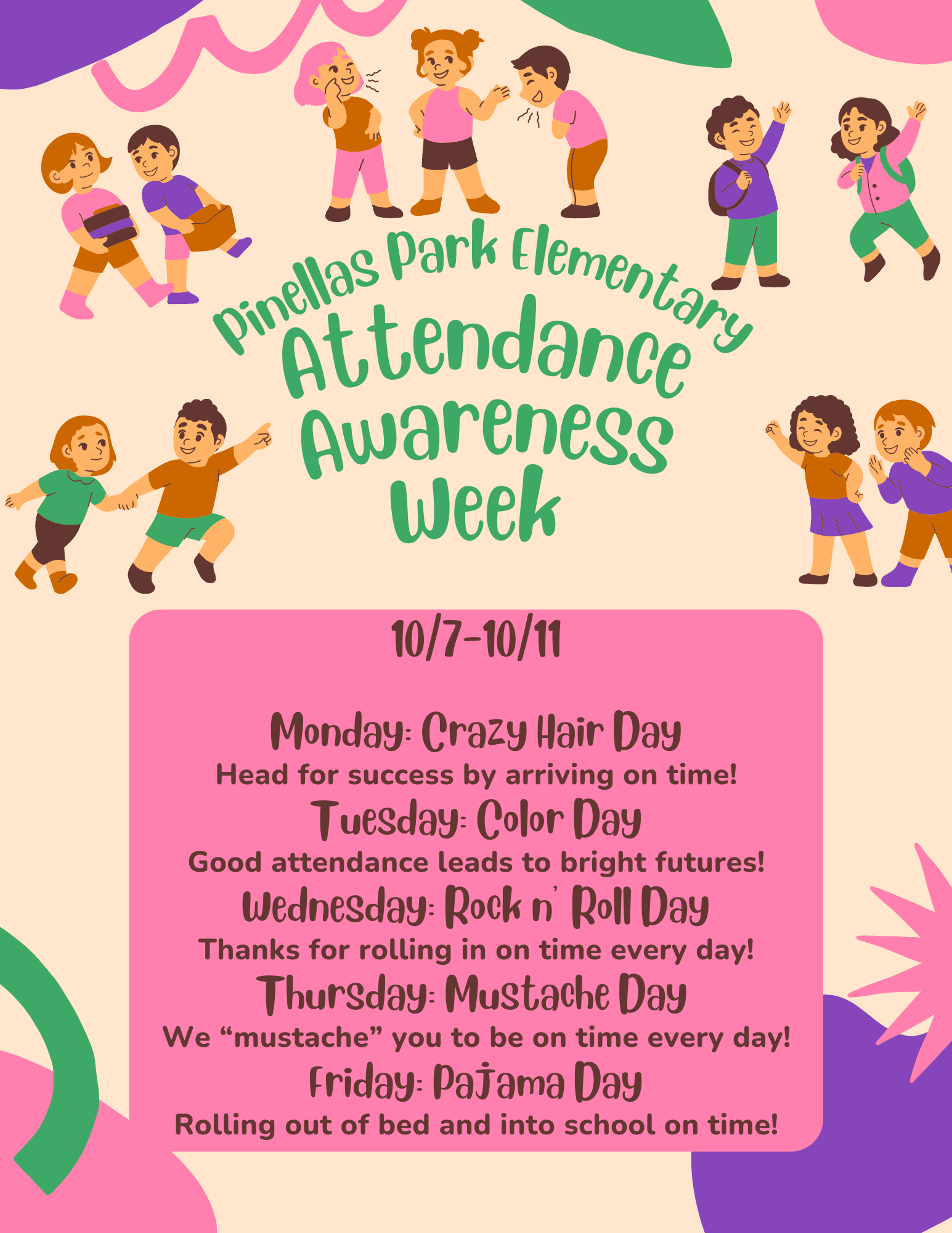  Attendance Week Activities